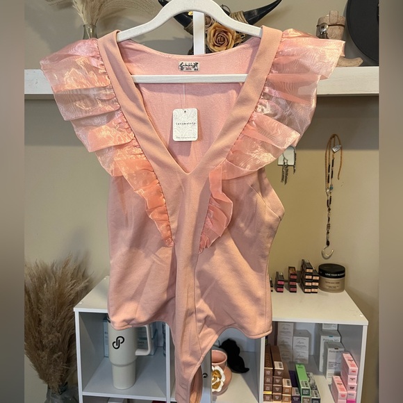 NWT Free People Paper Plates Bodysuit - Picture 7 of 9